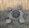 Product image 6 of the product “Turtle with a hole at the bottom, in size 62cm Length | Cast stone, handcrafted & coloured ”